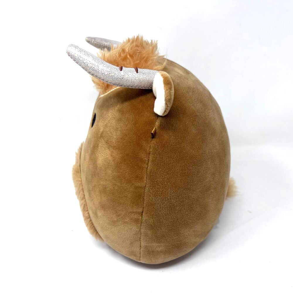 Squishmallow Calton the Highland Cow 8” Brown‎ Longhorn Plush Kellytoy - Picture 3 of 6